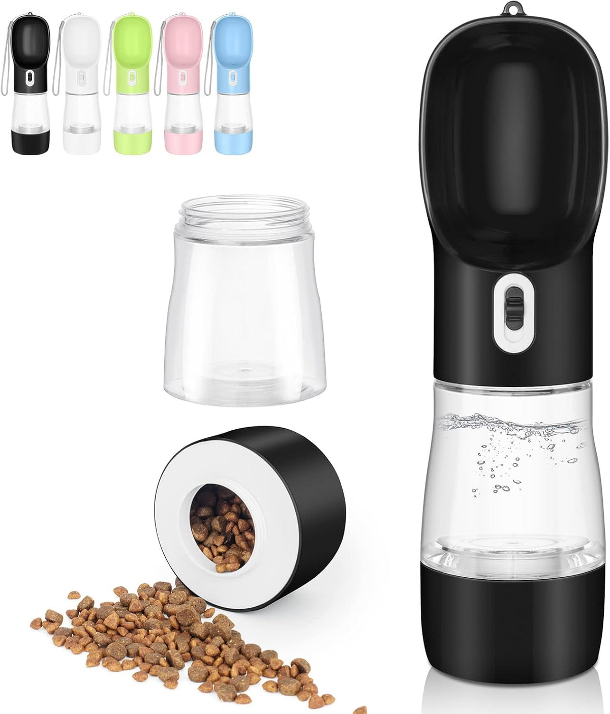Dishwasher-Safe 2-in-1 Portable Dog Travel Bottle