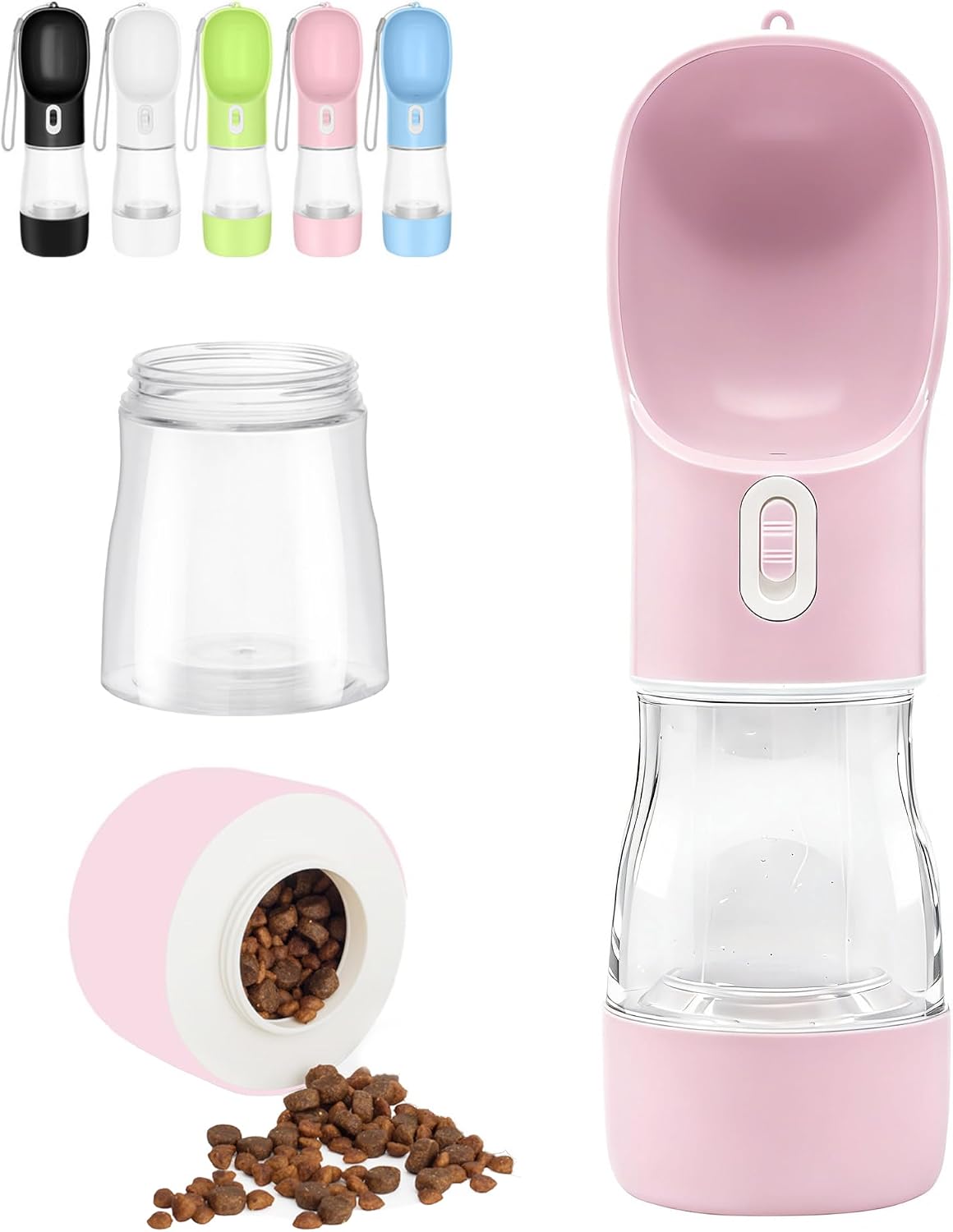 Dishwasher-Safe 2-in-1 Portable Dog Travel Bottle