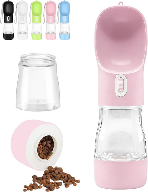 Dishwasher-Safe 2-in-1 Portable Dog Travel Bottle