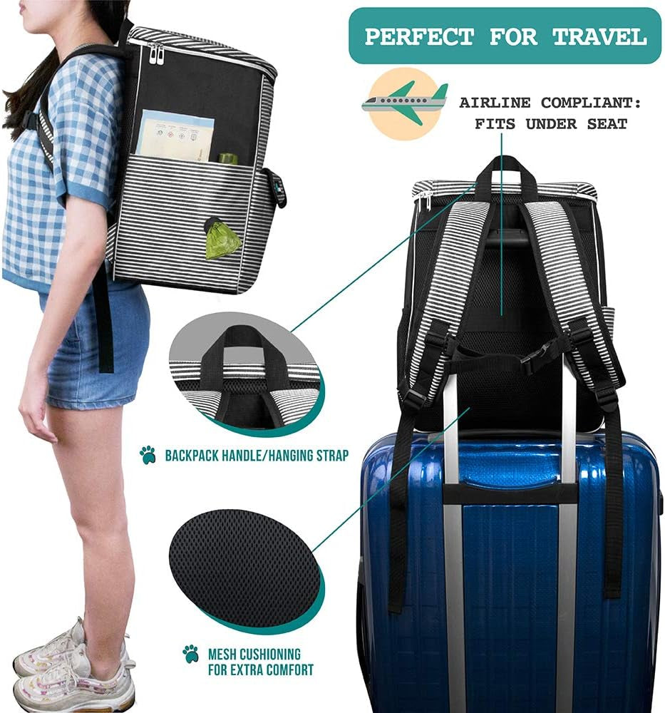 SafePaws Airline-Approved Dog Travel Backpack